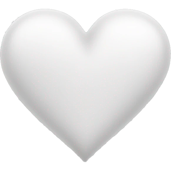 White heart emoji