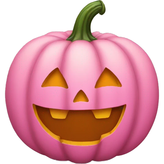 Pink pumpkin  emoji