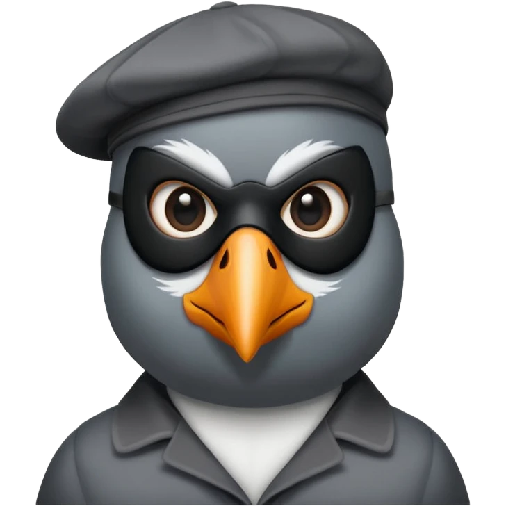 Pigeon as a criminal emoji