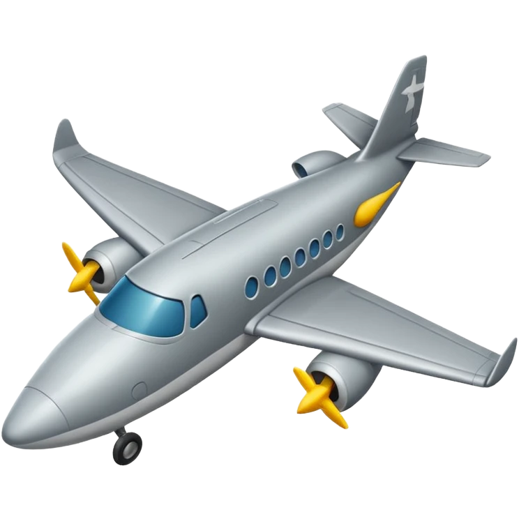 Cocodrilo combinado con avión gris emoji