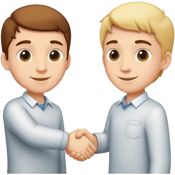 Два брата пожимаюи руки emoji