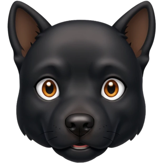 Black dog emoji