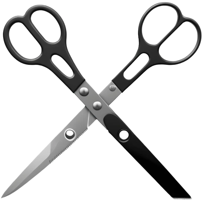 film strip with scissors cutting it emoji