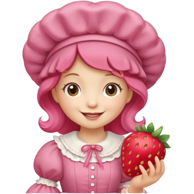 Vintage cartoon character strawberry shortcake emoji