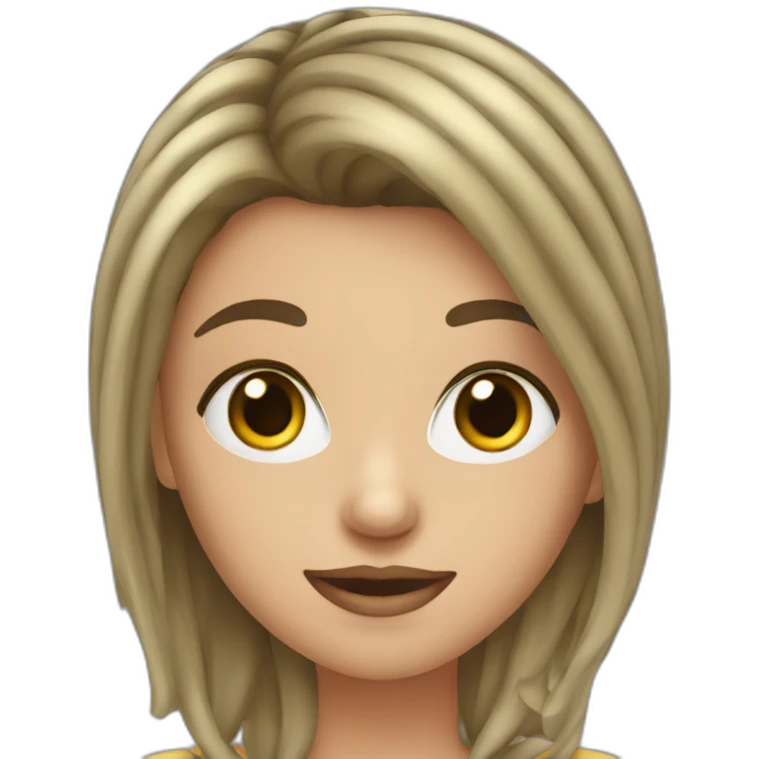 Fille qui met du mascara emoji