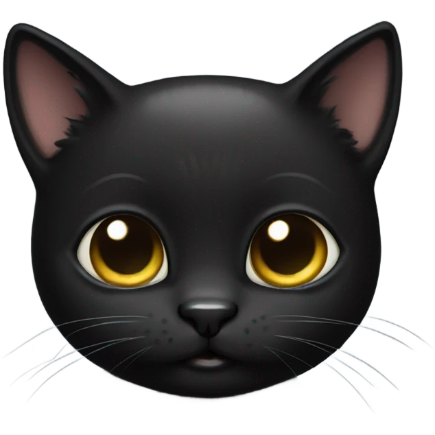 A little black kitty emoji
