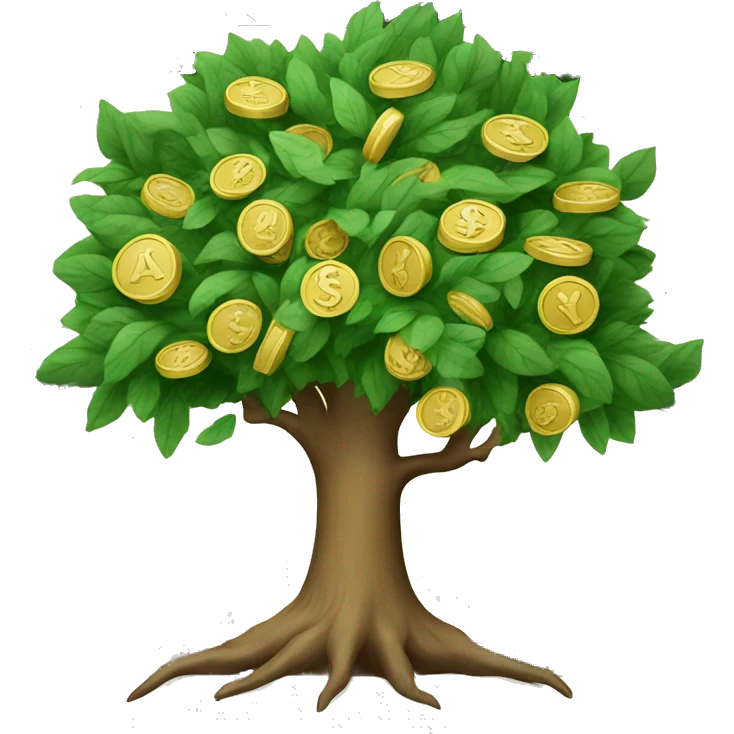 Tree of money  emoji