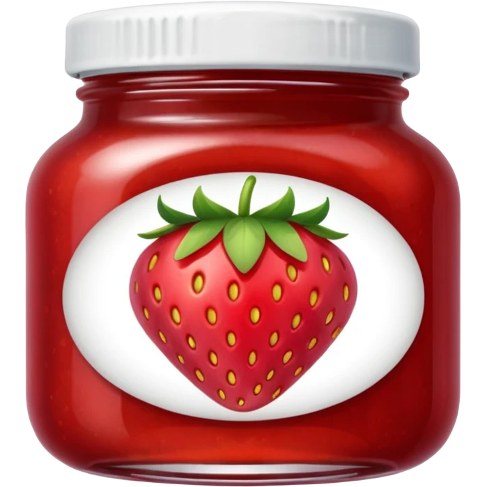 una mermelada de frutilla emoji