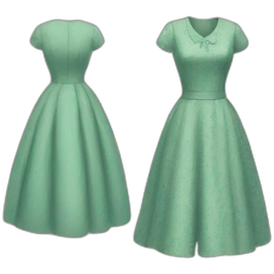 vintage dress emoji