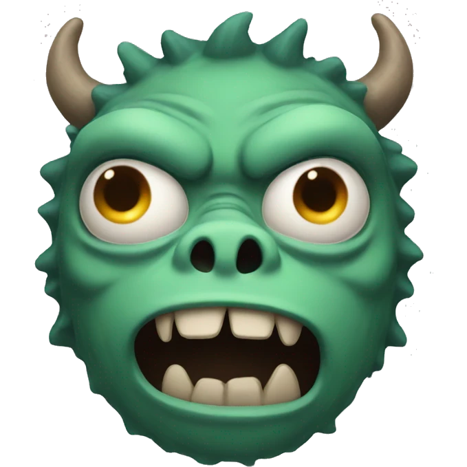 Big ugly monster emoji
