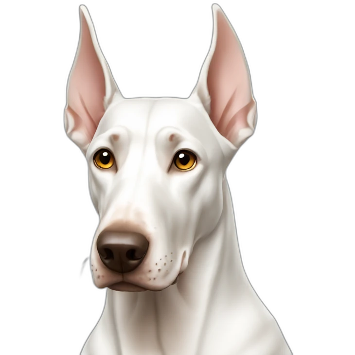 white Doberman emoji