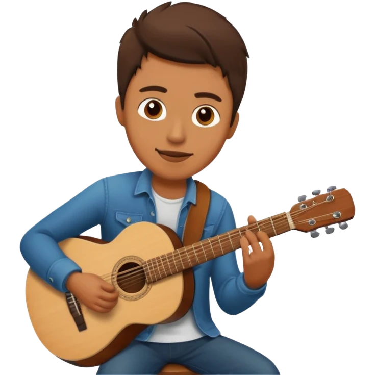 guitar player bold emoji