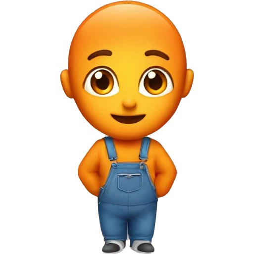 Orangenes Herz  emoji