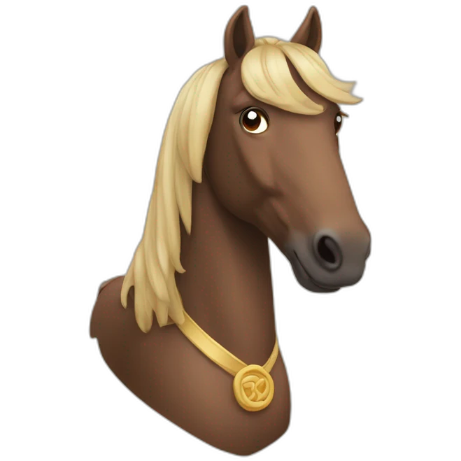 Cheval pie bai emoji