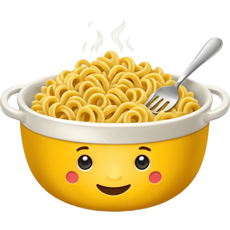fusilli pasta bowl, just pasta, no other items emoji
