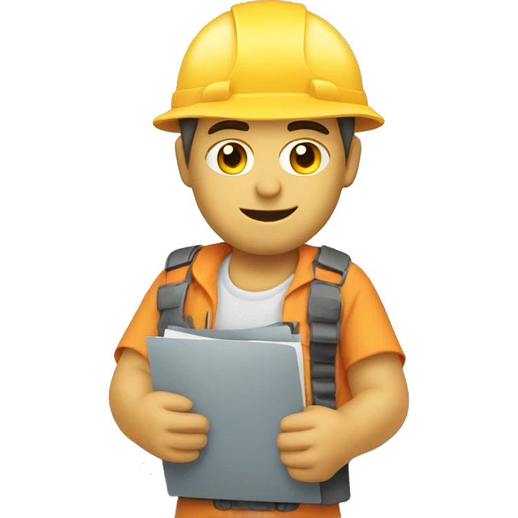an operator working under summer heat  emoji