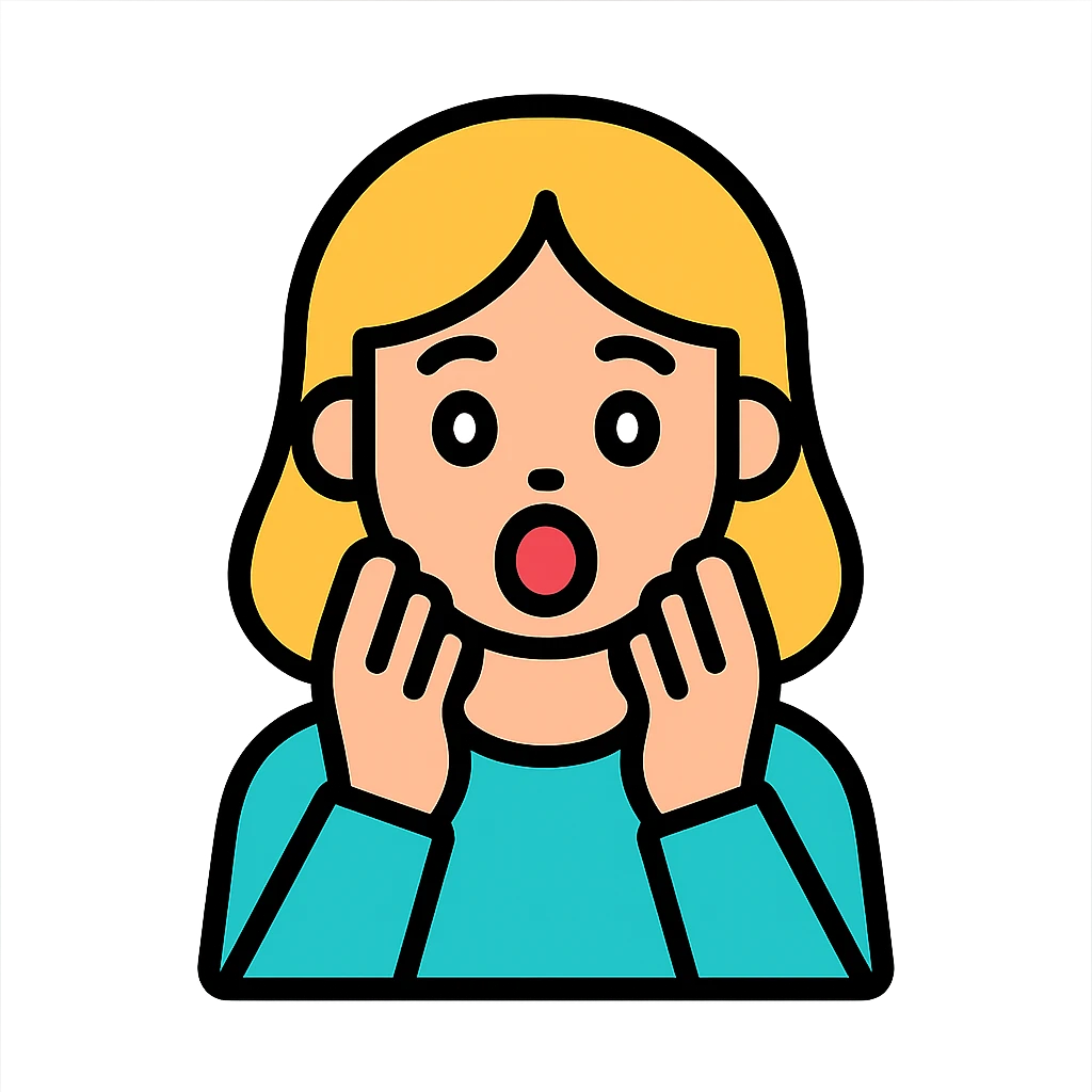shocked woman emoji