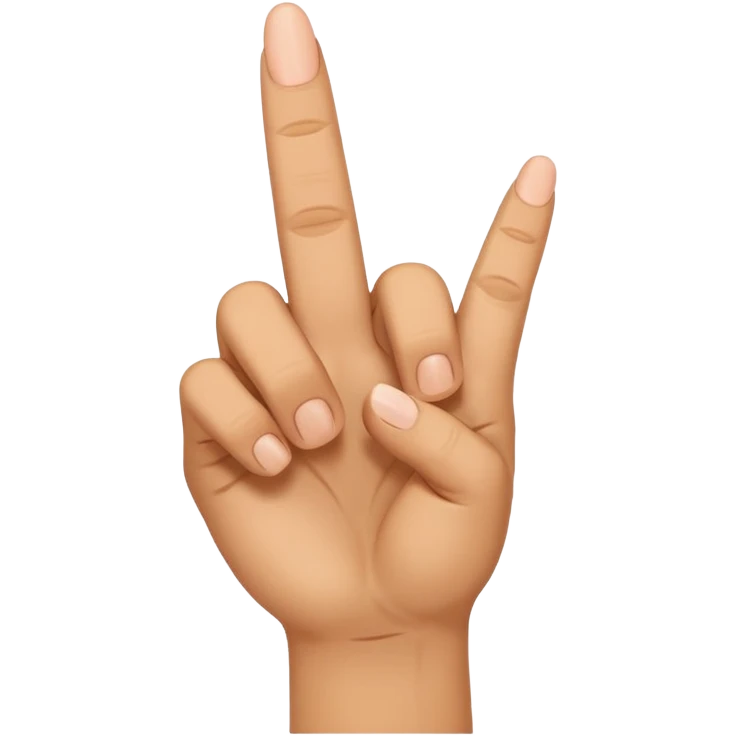 Smiling middle finger emoji