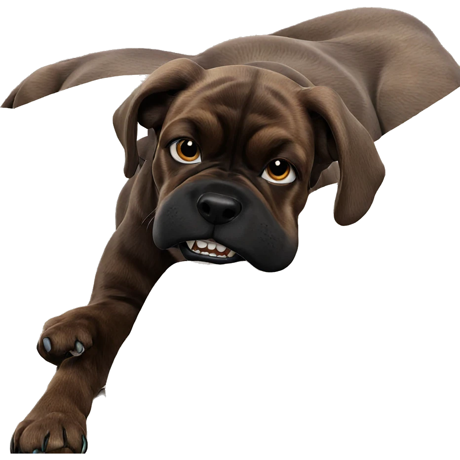 dog teeth on the couch emoji