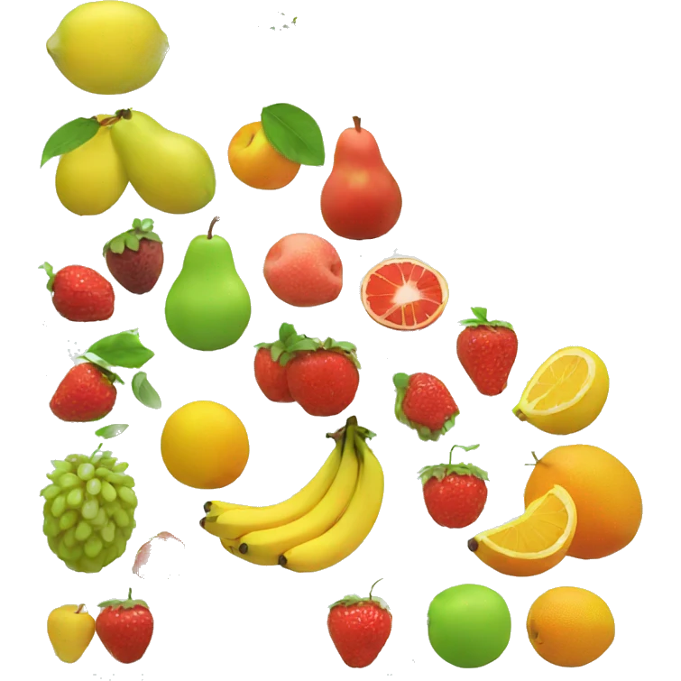 fruits and animals emoji