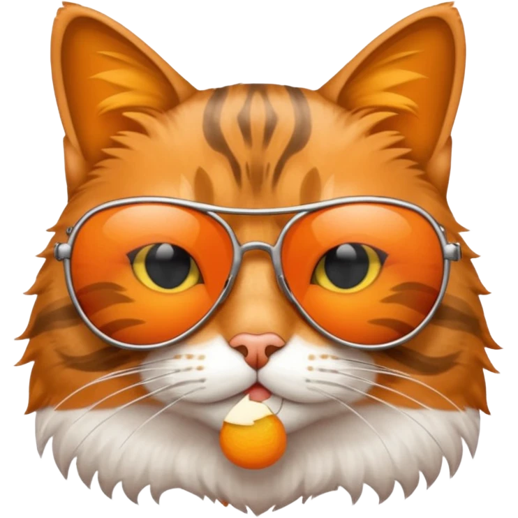 Cat wearing sunglasses emoji
