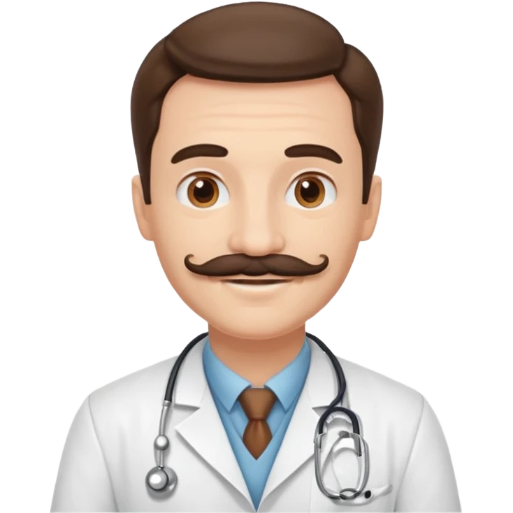 doctor with mustaches emoji