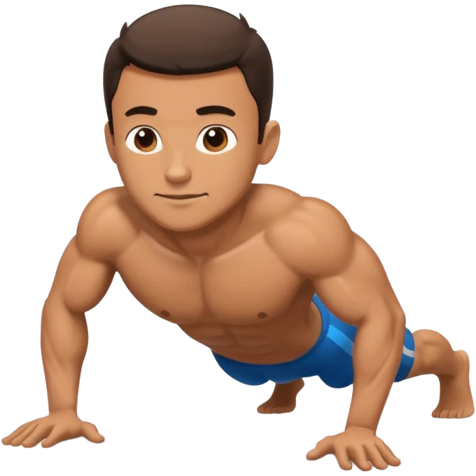man doing push-ups emoji