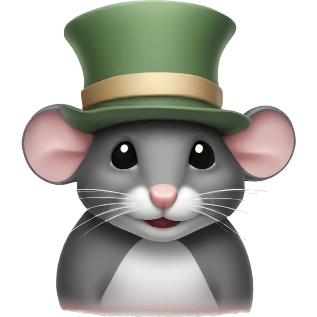 Mouse in a hat emoji