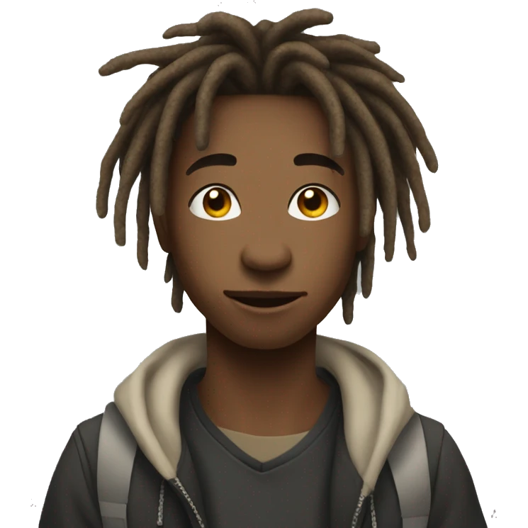 teen boy dreadhead emoji