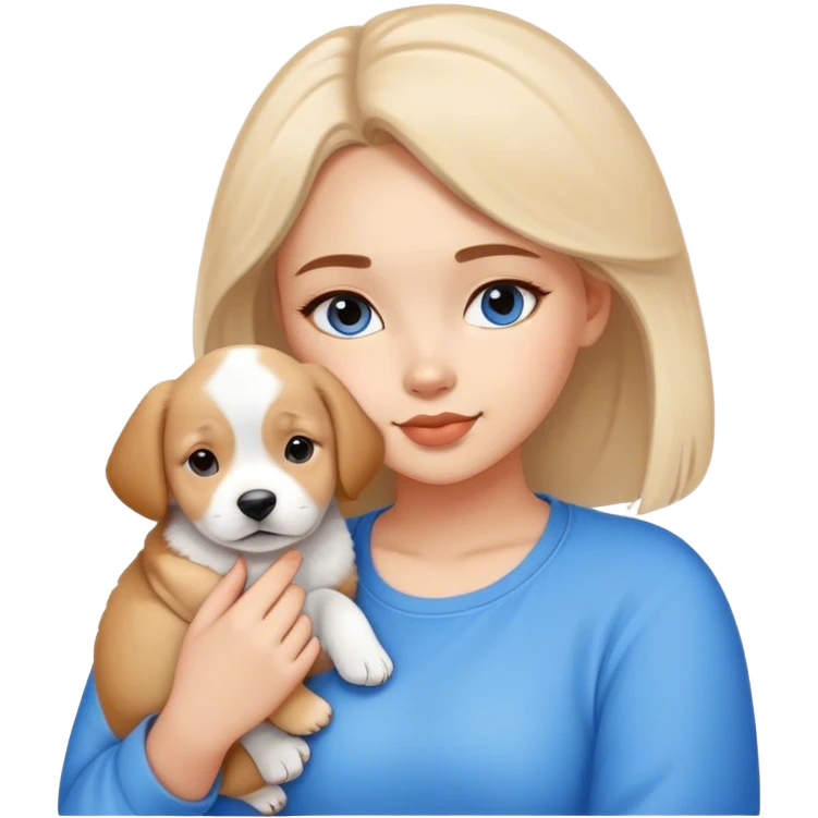 girl, 25years old, little bit fat, but cute, love puppies, dreaming ad marketer, student yet, favorite color blue emoji