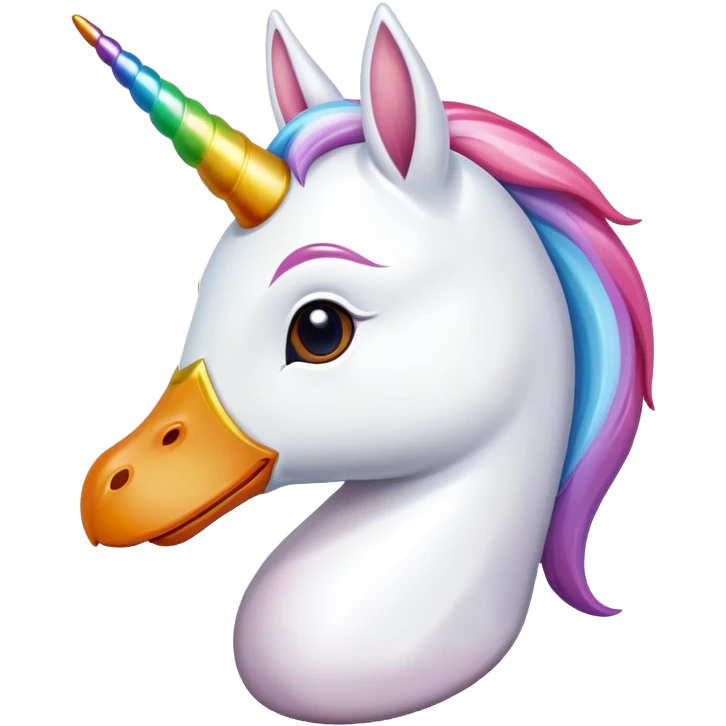 Duck head unicorn body emoji