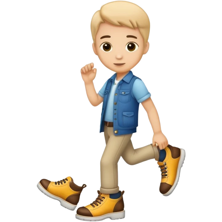 Cooper wearing shoes emoji