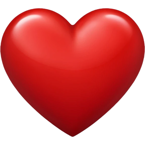 Deep red love heart  emoji