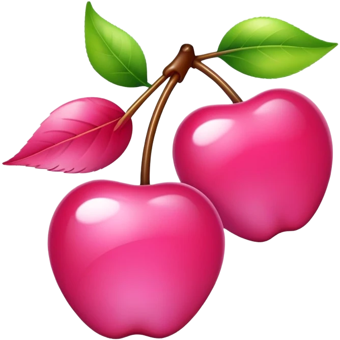 Cherry pink emoji