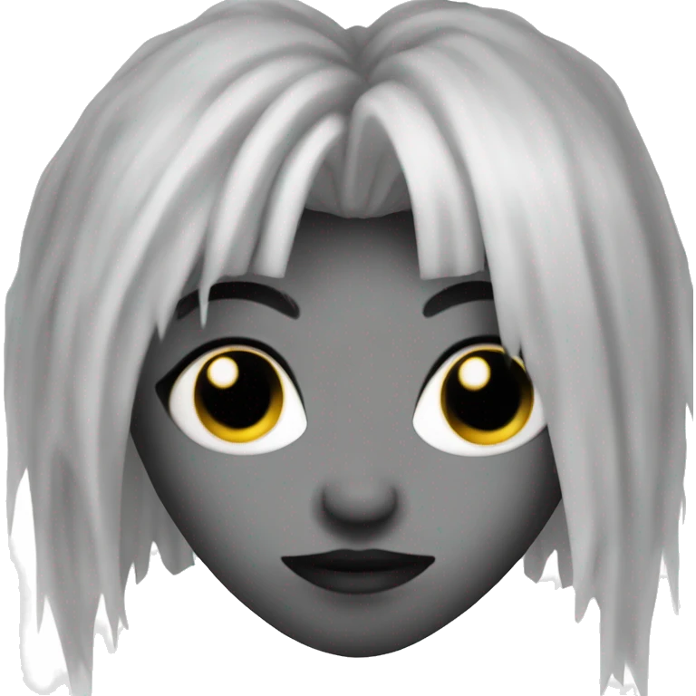 Goth heart emoji