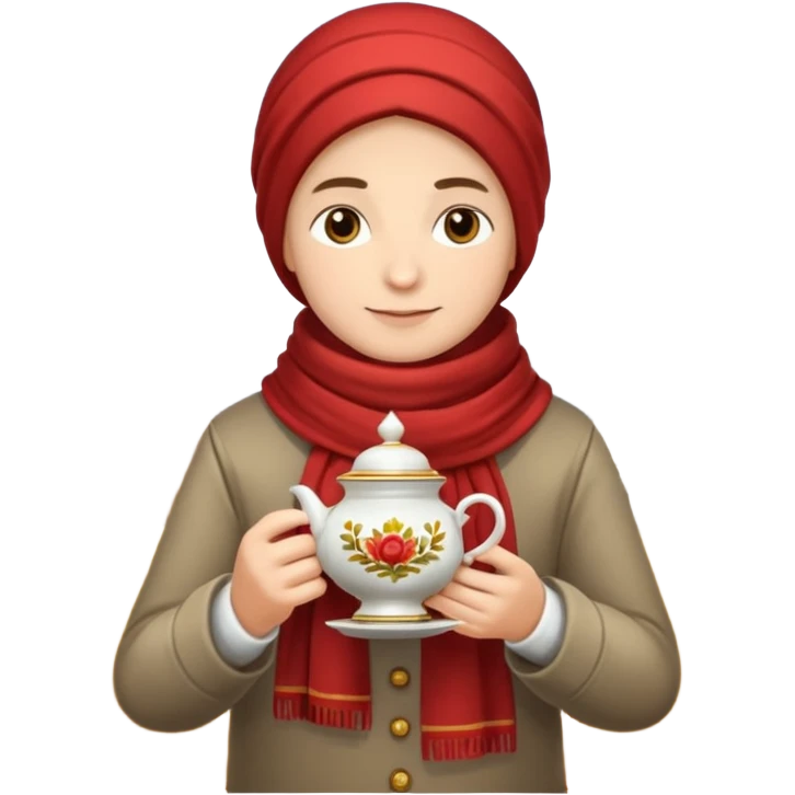 The samovar and autumn emoji