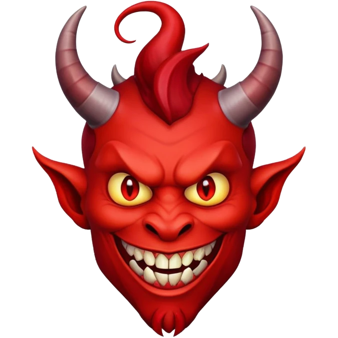 Crazy devil emoji