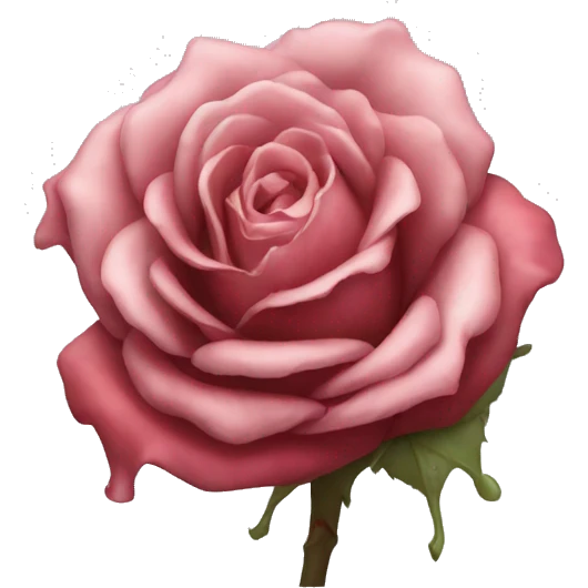 a dying rose  emoji
