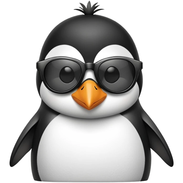 Penguin wearing sunglasses emoji