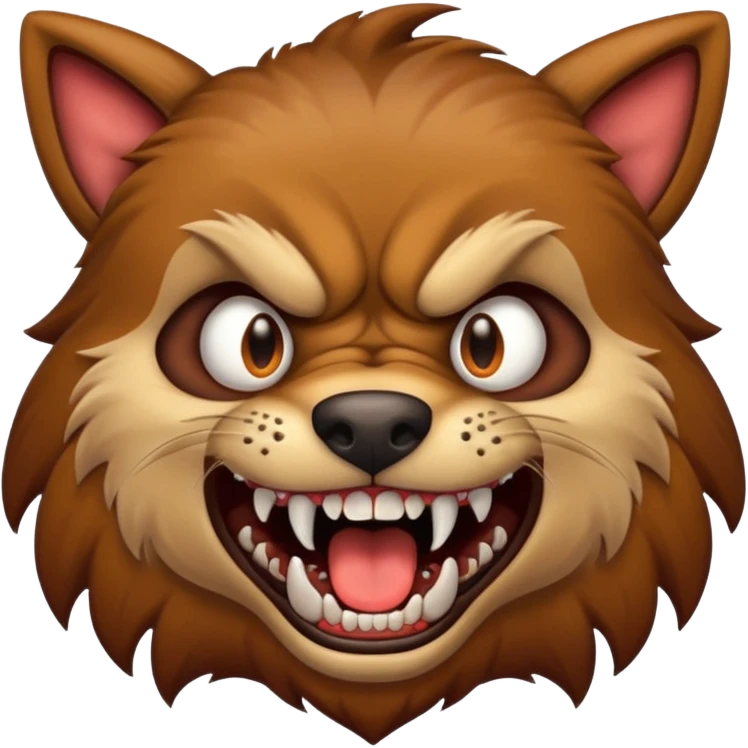 Mad dog emoji