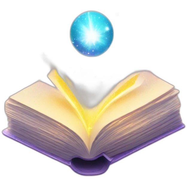 glowing sparkle book emoji