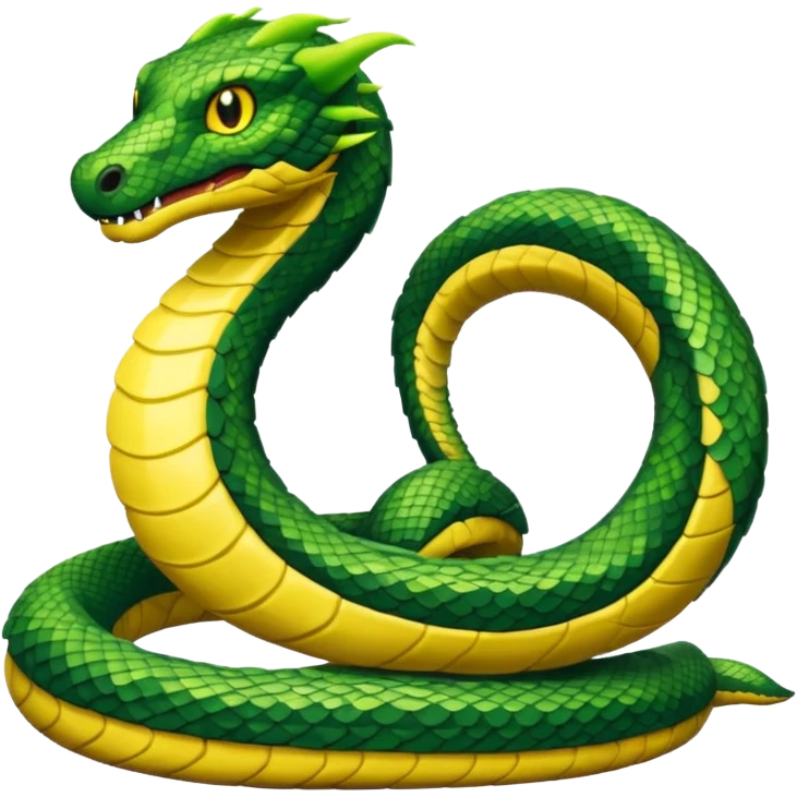 Giant serpent pixel art emoji