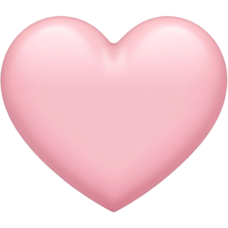 Pastel pink heart emoji