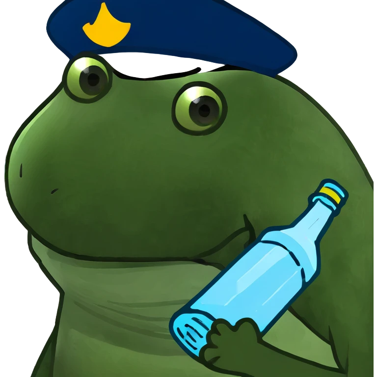 Blue bottle emoji