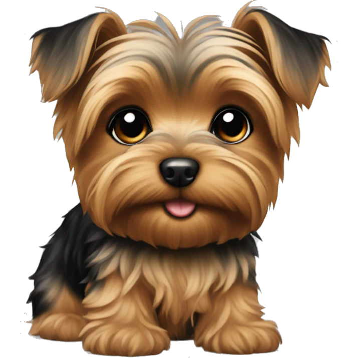 Yorkie puppy emoji