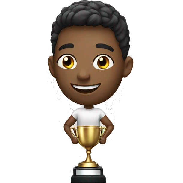 athlete with winner trophy emoji