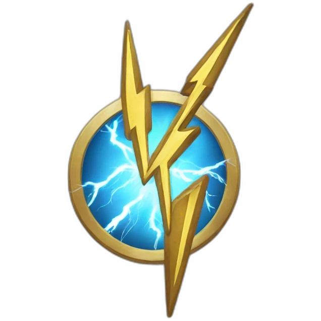 Zeus and lightning bolt  emoji