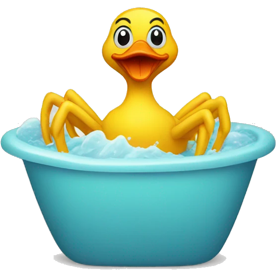 Bath spider duck emoji