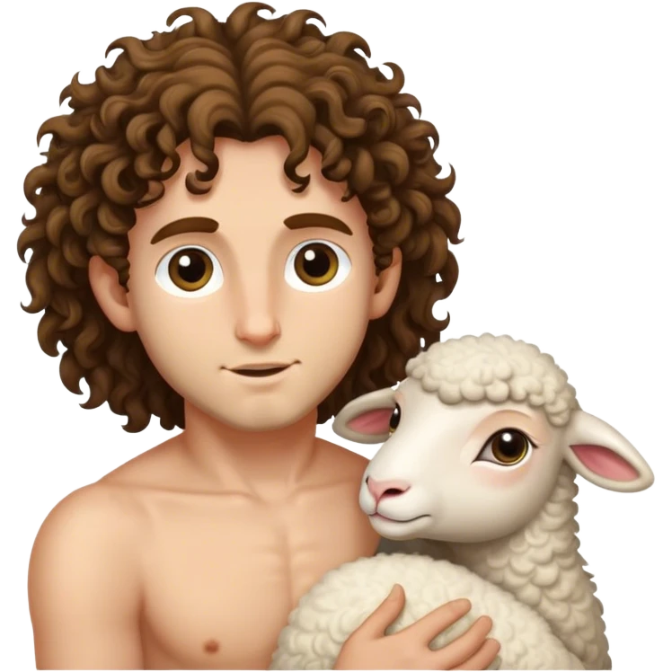 St. John the Baptist with lamb emoji