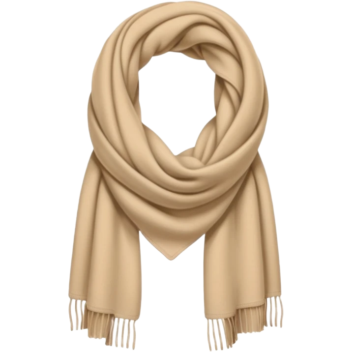 beige scarf emoji